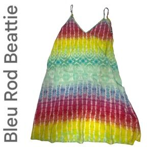 Bleu Rod Beattie Tie Dye Coverup Dress small
